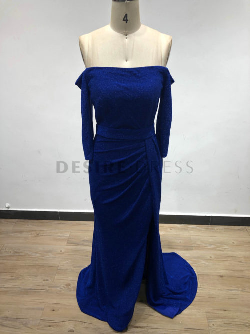 Fashionable-Blue-Off-Shoulder-Long-Sleeve-Popular-Metallic-Ruched-Evening-Gowns-AM19004-1
