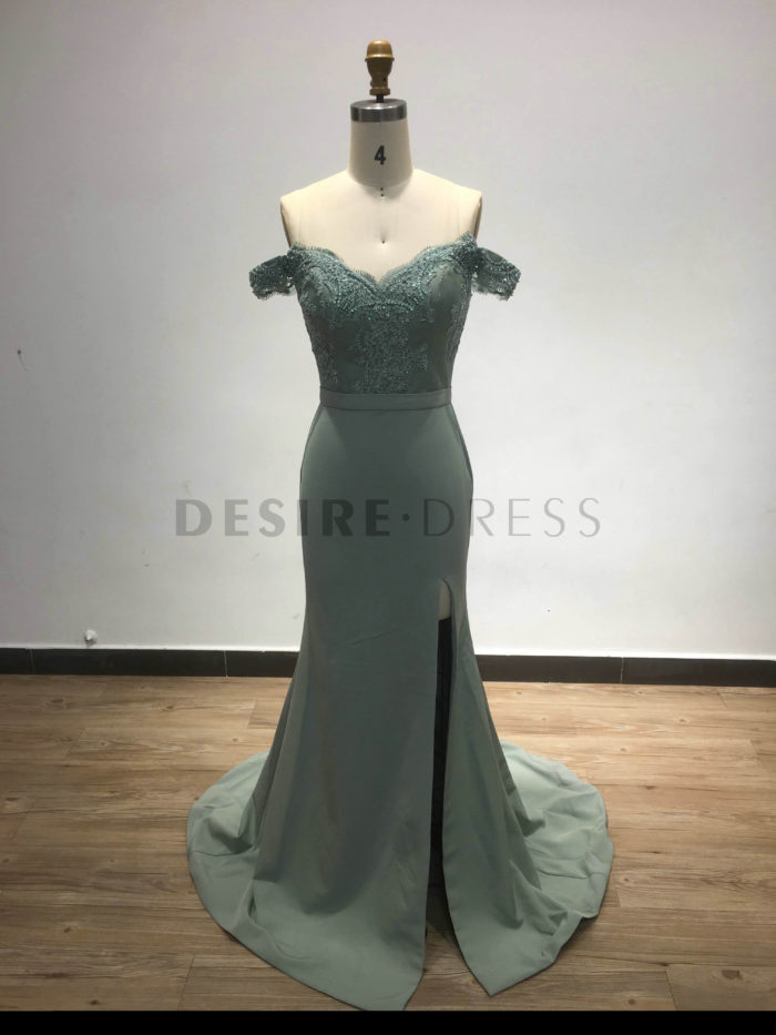 Gorgeous-Off-Shoulder-Lace-Applique-High-Split-Fitted-Bridesmaid-Dresses-For-Girls-DAM023D-1