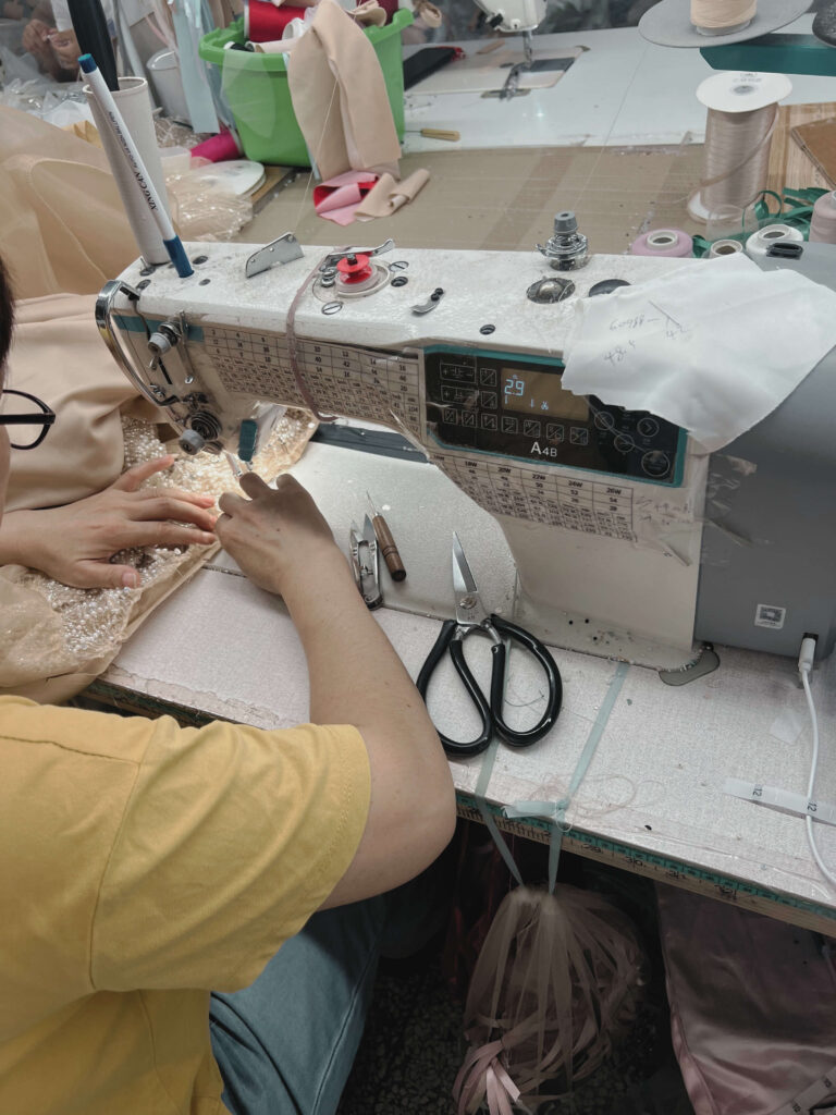 Our sewing line