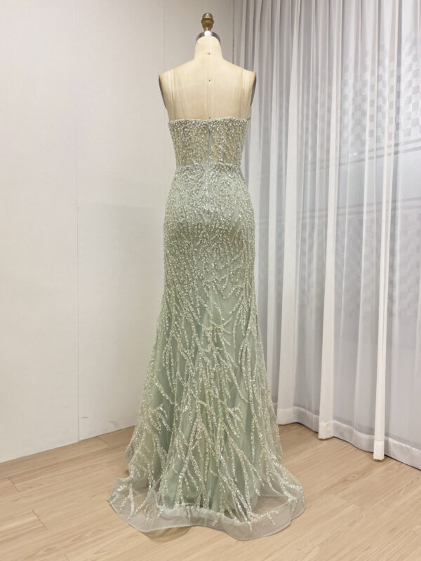 Two Piece Emerald Lace Charming Elegance Gown MB40362-2 - 图片 4