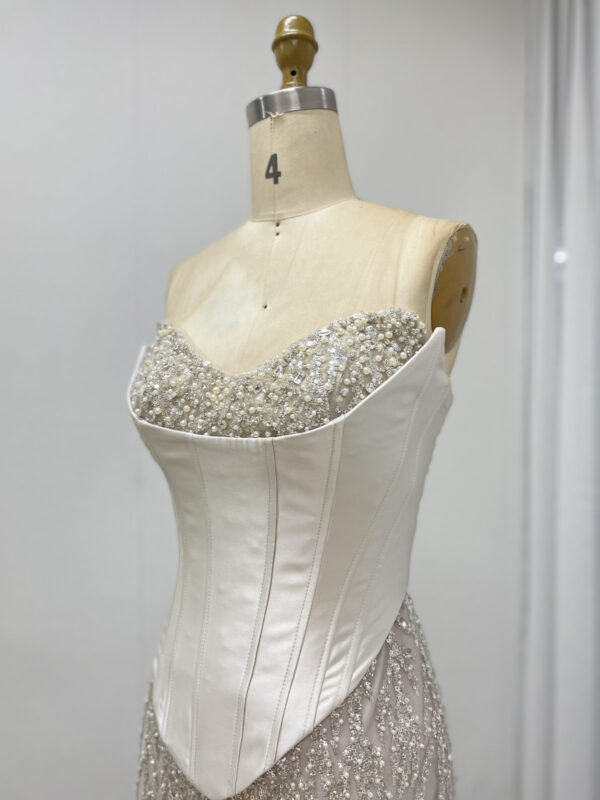 Two Piece Emerald Lace Charming Elegance Gown MB40362-2 - 图片 8