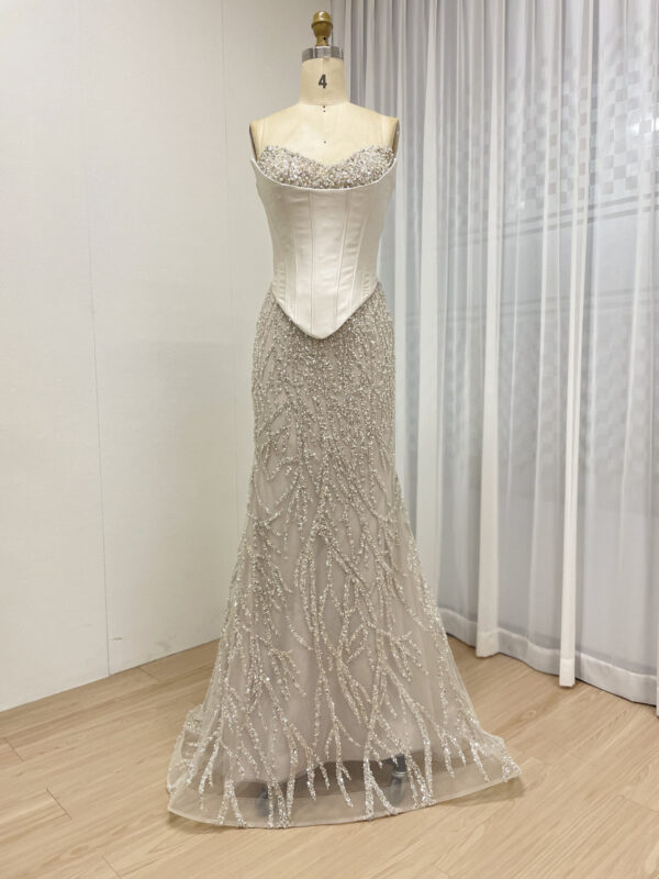Two Piece Emerald Lace Charming Elegance Gown MB40362-2 - 图片 7