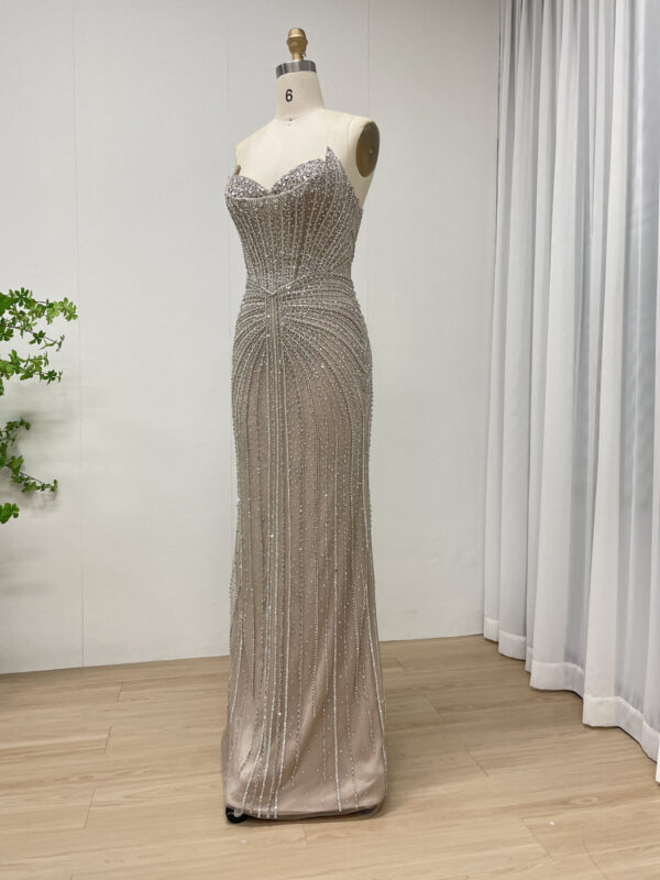Emerald Elegance Enchanted Evening Gown With Removable Cape MB40365C - 图片 16