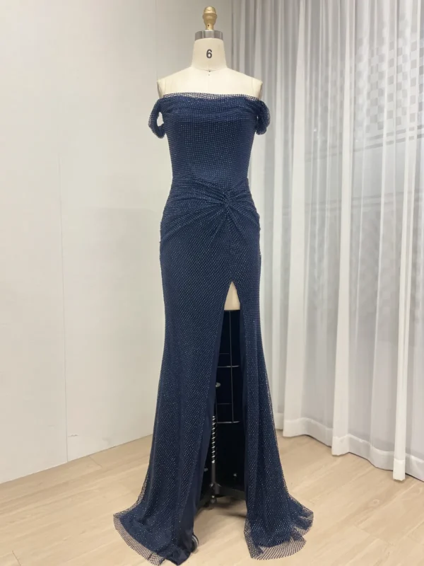 Burgundy Elegance Gown Evening Radiance Dress Luxe Twilight Gown MB40410-2 - 图片 10