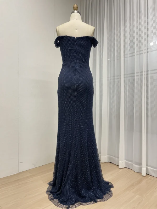 Burgundy Elegance Gown Evening Radiance Dress Luxe Twilight Gown MB40410-2 - 图片 12