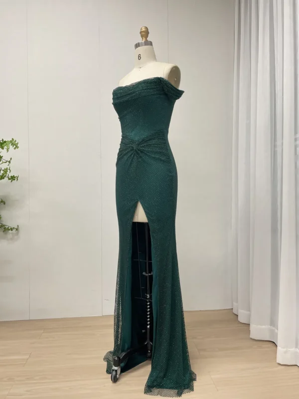 Burgundy Elegance Gown Evening Radiance Dress Luxe Twilight Gown MB40410-2 - 图片 8