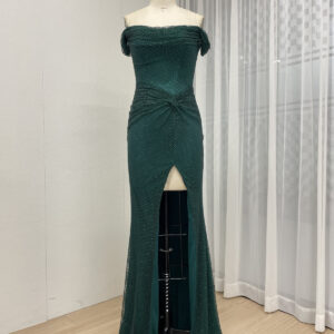 Sexy Emerald Elegance Gown Lush Luxe Evening Attire MB40410-2