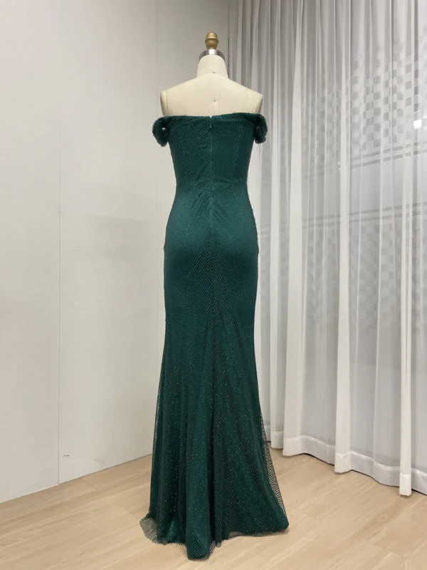 Burgundy Elegance Gown Evening Radiance Dress Luxe Twilight Gown MB40410-2 - 图片 9