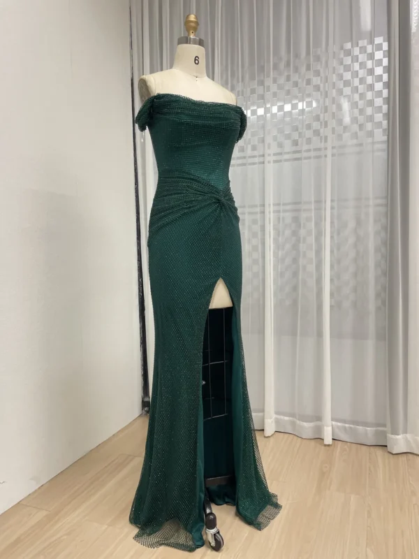 Burgundy Elegance Gown Evening Radiance Dress Luxe Twilight Gown MB40410-2 - 图片 7