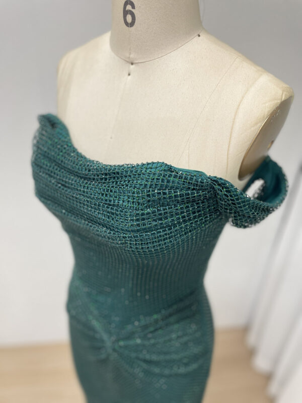 Sexy Emerald Elegance Gown Lush Luxe Evening Attire MB40410-2 - 图片 2