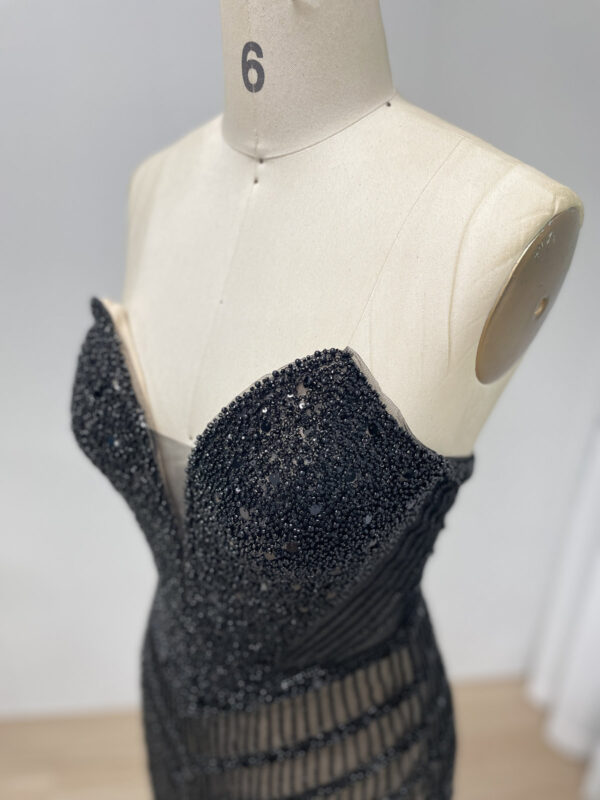 Midnight Elegance Beaded Mermaid Dress MB40431 - 图片 4