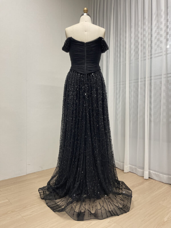 Blue Lace Elegance Aline Dream Evening Gown MB40432 - 图片 13