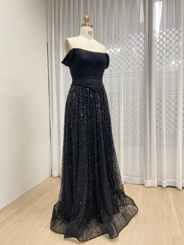 Blue Lace Elegance Aline Dream Evening Gown MB40432 - 图片 12