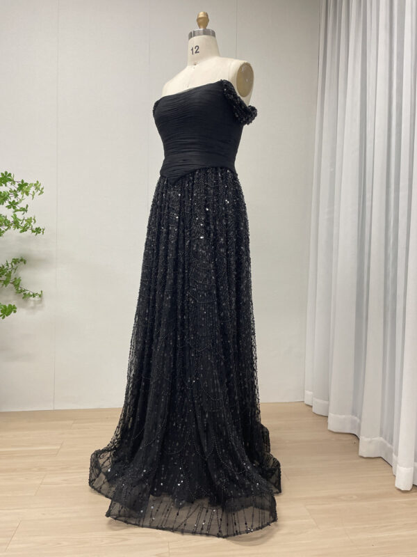 Blue Lace Elegance Aline Dream Evening Gown MB40432 - 图片 11