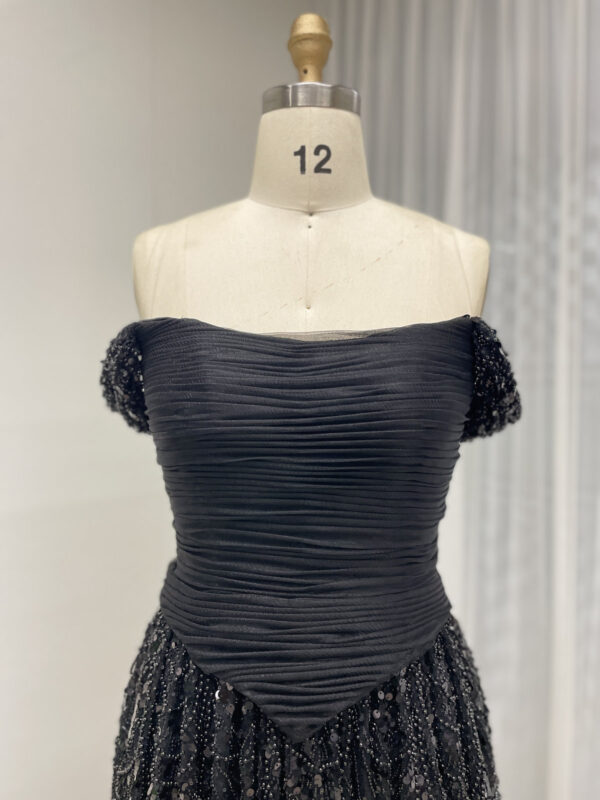 Blue Lace Elegance Aline Dream Evening Gown MB40432 - 图片 10