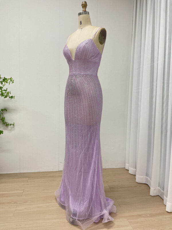 Lavender Dreamwave Mermaid Gown MB40433 - 图片 2