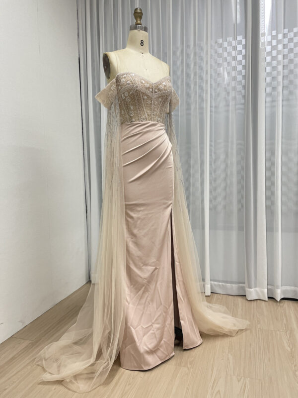 Red Enchantment Off-Shoulder Dress MB40434 - 图片 9