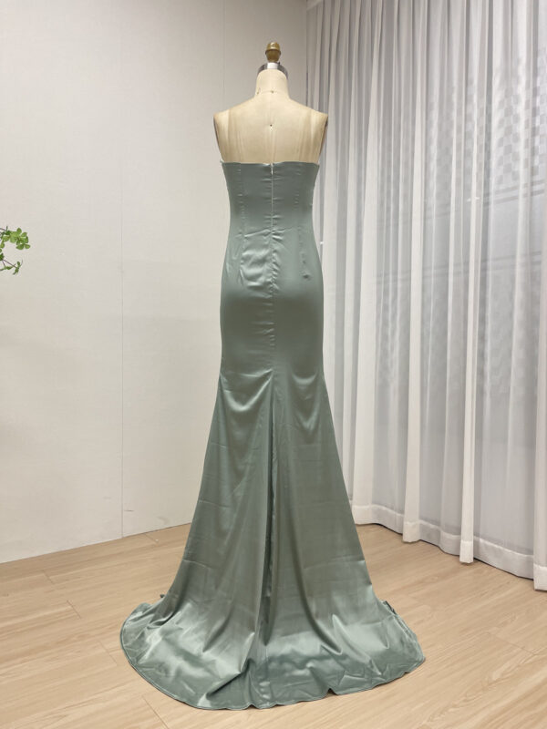 Emerald Enchantment Lush Luxe Satin Dress MC20015-3 - 图片 7