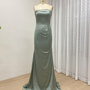 Emerald Enchantment Lush Luxe Satin Dress MC20015-3
