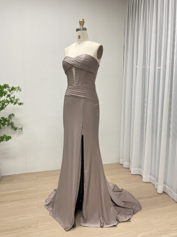 Strapless Elegance Unveiled Slit & Chic Prom Dress MC20074 - 图片 6
