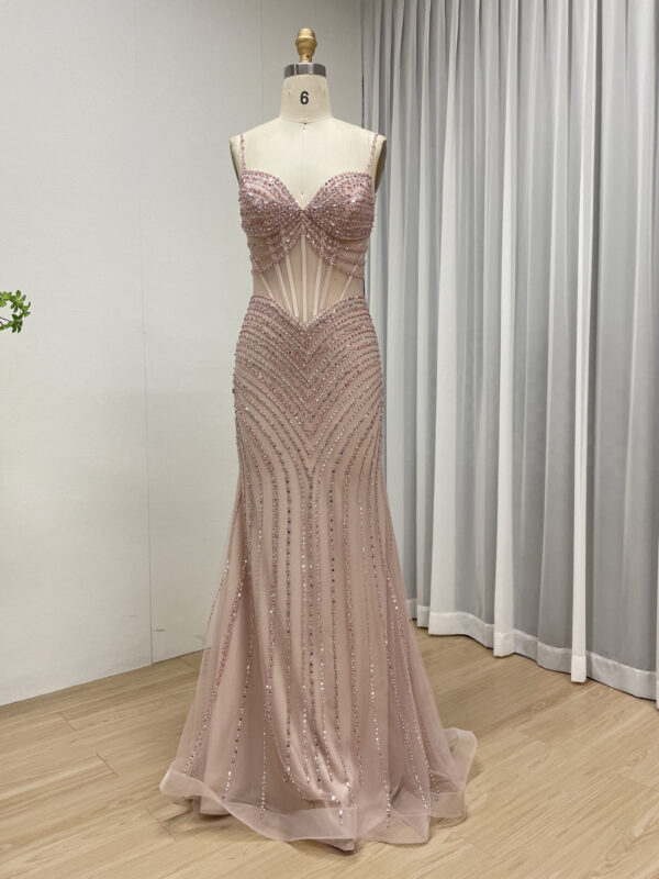 Dazzling Blush Elegance Evening Gown MC20075