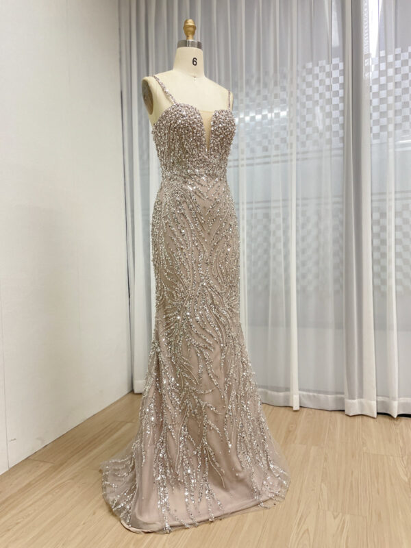 Amazing Haute Couture Bodice Evening Gown With Removable Sleeve And Skirt MY30130-2 - 图片 3
