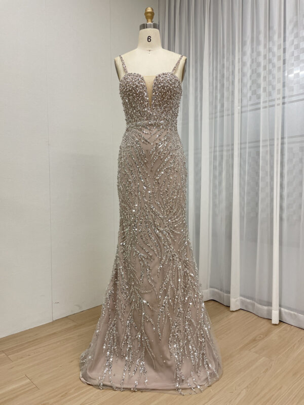 Amazing Haute Couture Bodice Evening Gown With Removable Sleeve And Skirt MY30130-2 - 图片 2
