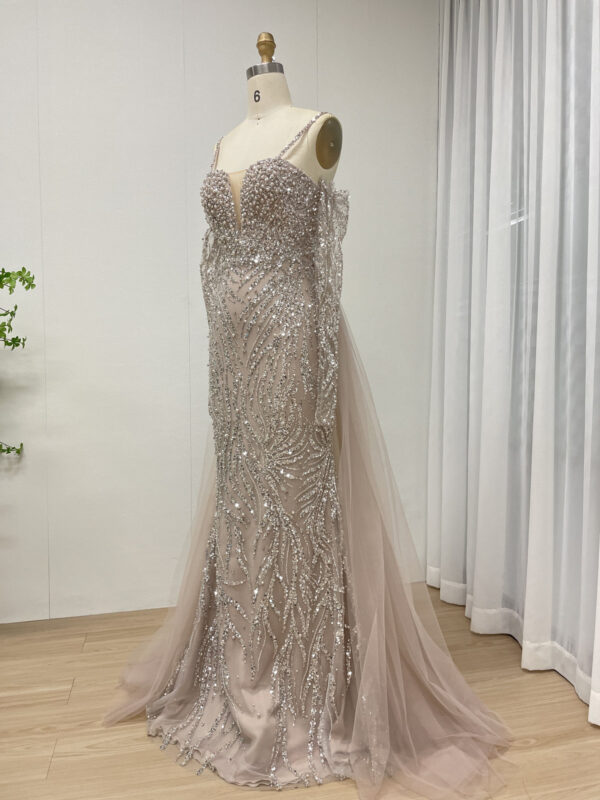 Amazing Haute Couture Bodice Evening Gown With Removable Sleeve And Skirt MY30130-2 - 图片 4