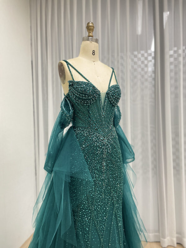 Sexy Haute Couture Champagne Handmade Beaded Evening Gown MY30165 - 图片 7