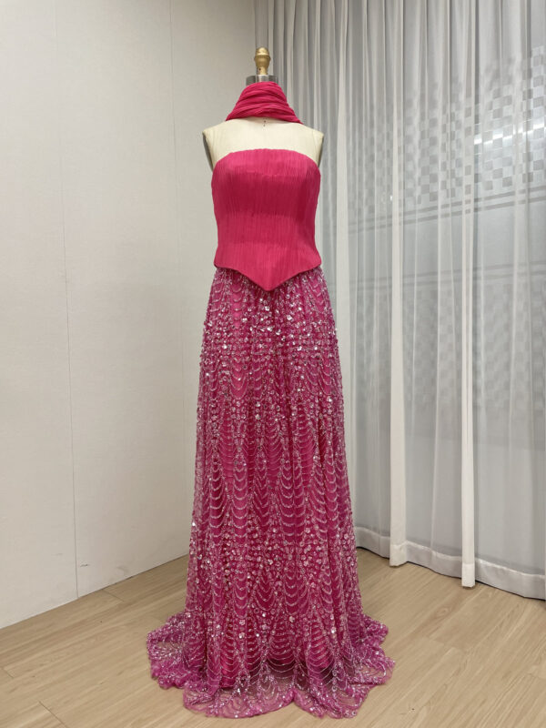 Glimmering Green Goddess Elegance Sparkling Gown MY30168 - 图片 6