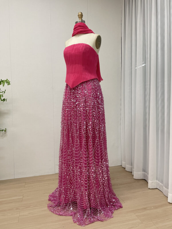 Glimmering Green Goddess Elegance Sparkling Gown MY30168 - 图片 8