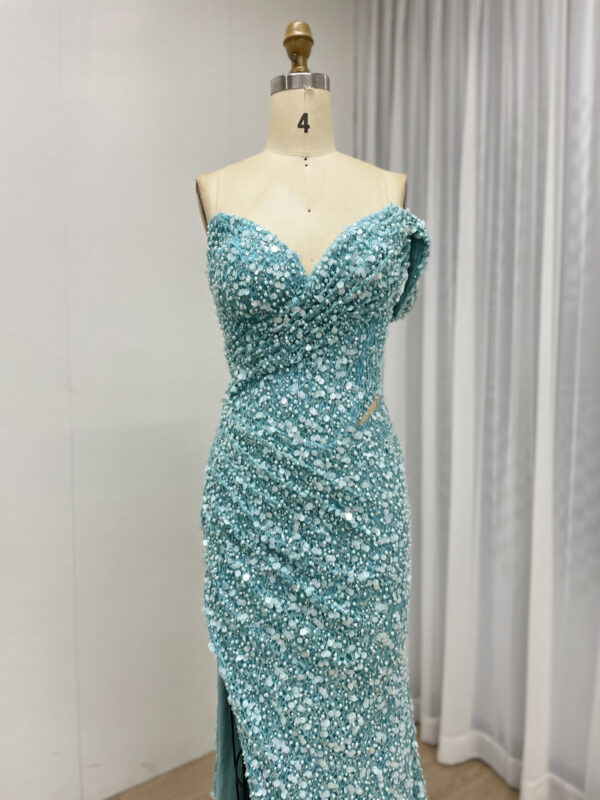 Blue Dream Slit Chic Evening Wear MY30172 - 图片 2