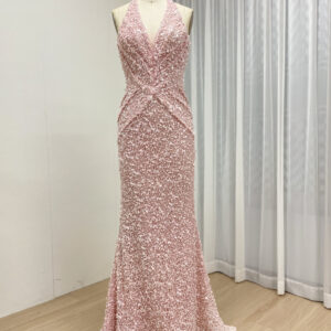 Blush Halter Design Dream Twilight Elegance Dress MY30173