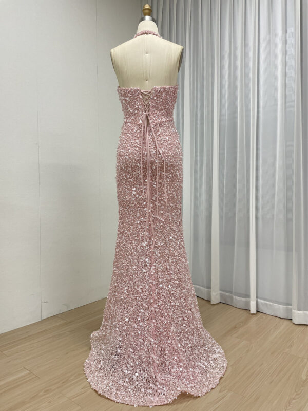 Blush Halter Design Dream Twilight Elegance Dress MY30173 - 图片 5