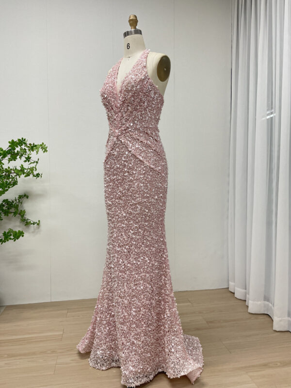 Blush Halter Design Dream Twilight Elegance Dress MY30173 - 图片 3
