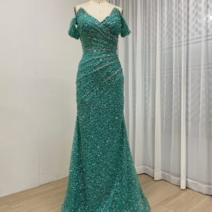 Stunning Off Shoulder Designer Beaded Evening Prom Dress MY30185