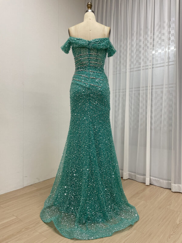 Stunning Off Shoulder Designer Beaded Evening Prom Dress MY30185 - 图片 4
