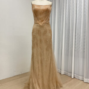 Golden Elegance Sparkling Dress MY30188