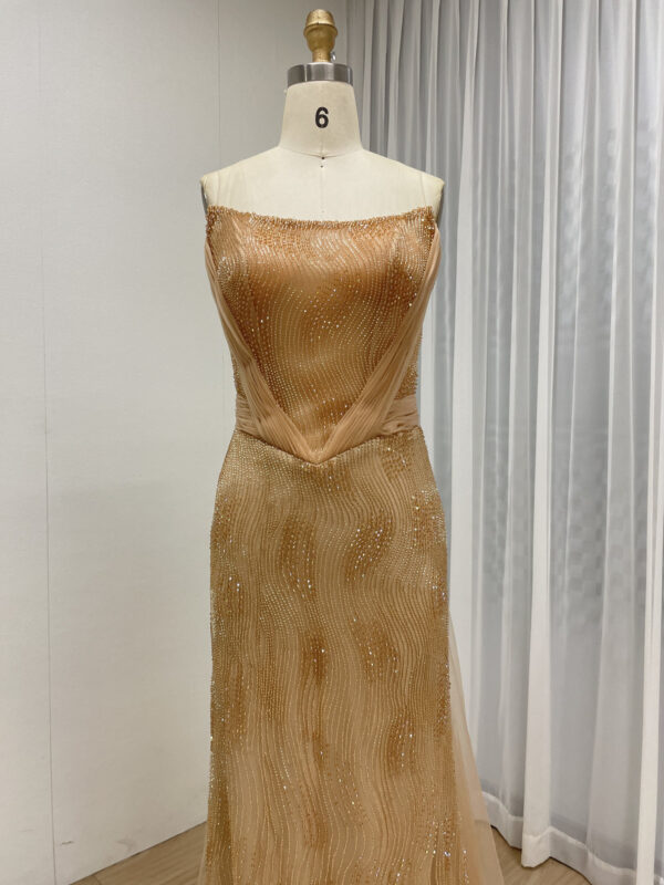 Golden Elegance Sparkling Dress MY30188 - 图片 2