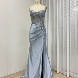 Sexy Lace Applique Mermaid Prom Dress MB40426