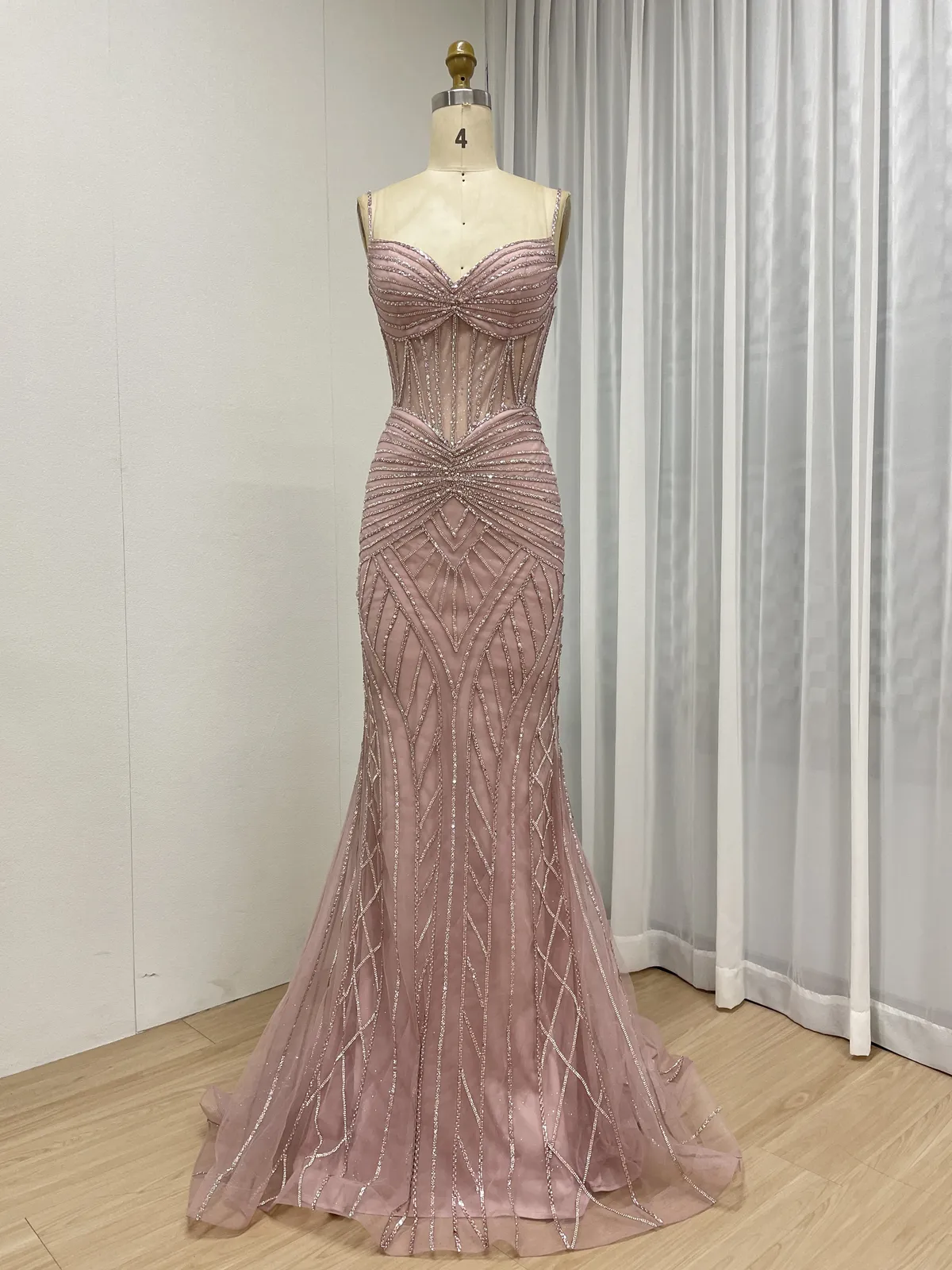 Fairytale Tulle Mermaid Beaded Dress MC20098