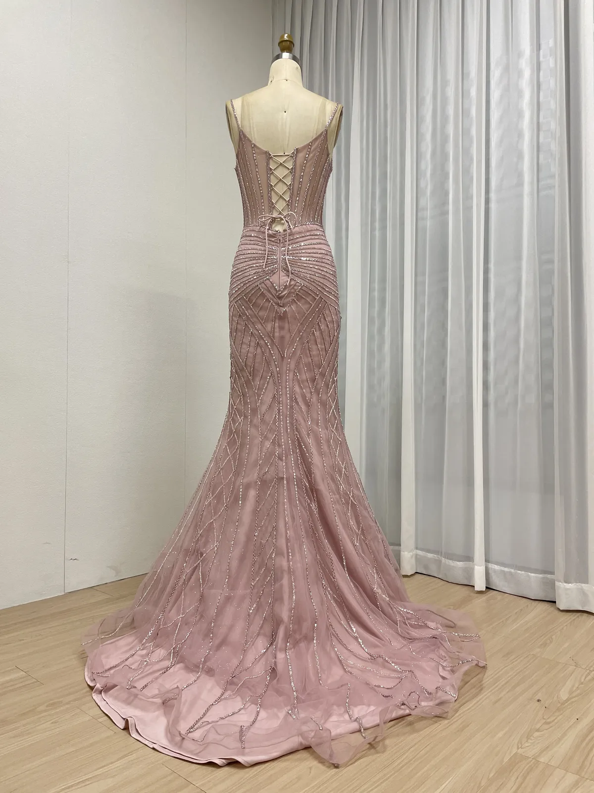 Fairytale Tulle Mermaid Beaded Dress MC20098 - 图片 5