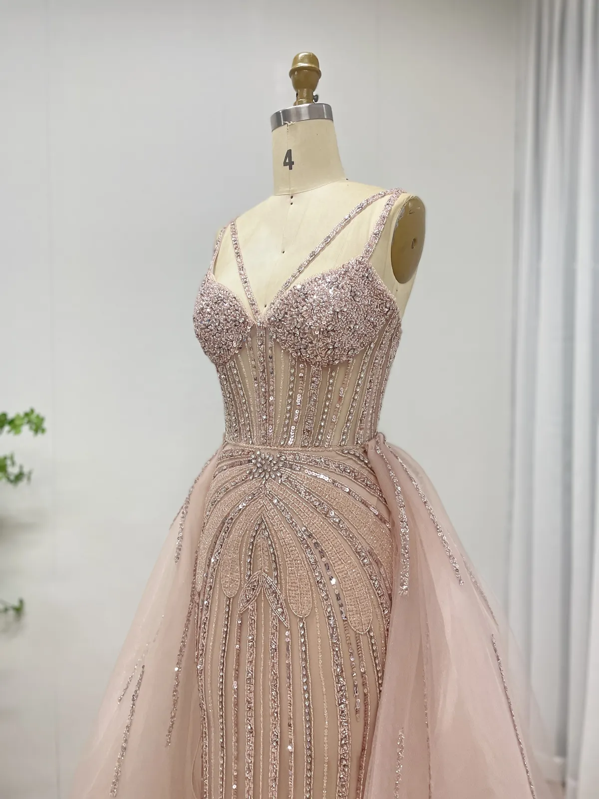 Glimmering Silver Beaded Prom Sequin Dress MY30161 - 图片 12